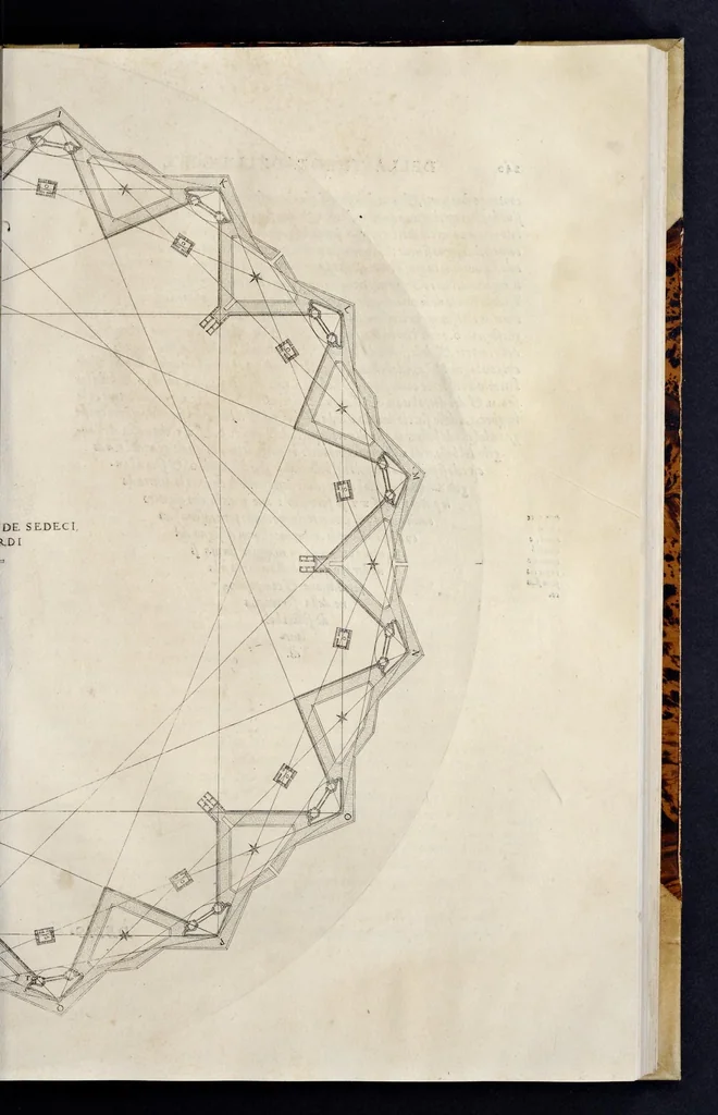 An illustration from Delle fortificationi libri tre ..., 1570, leaf 306