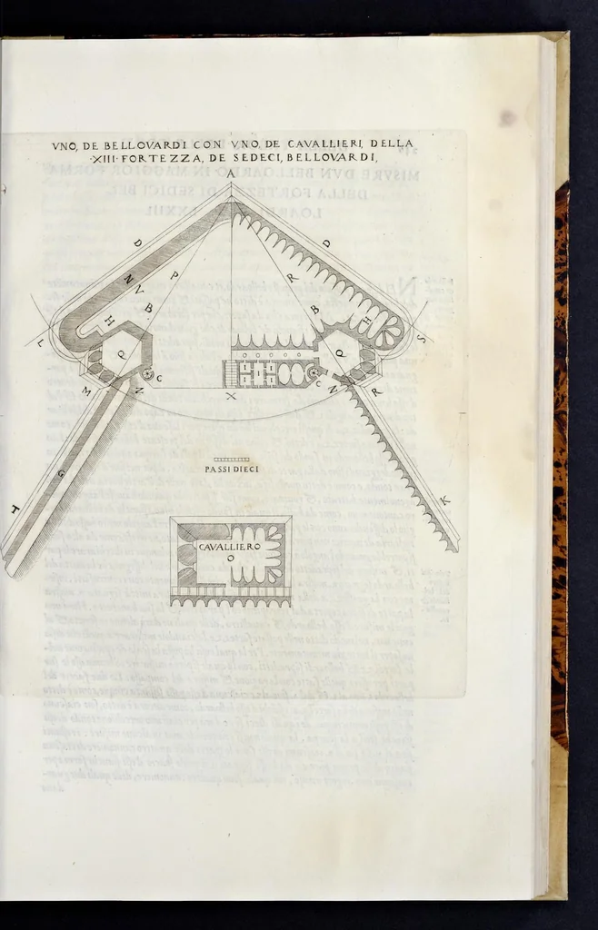 An illustration from Delle fortificationi libri tre ..., 1570, leaf 312