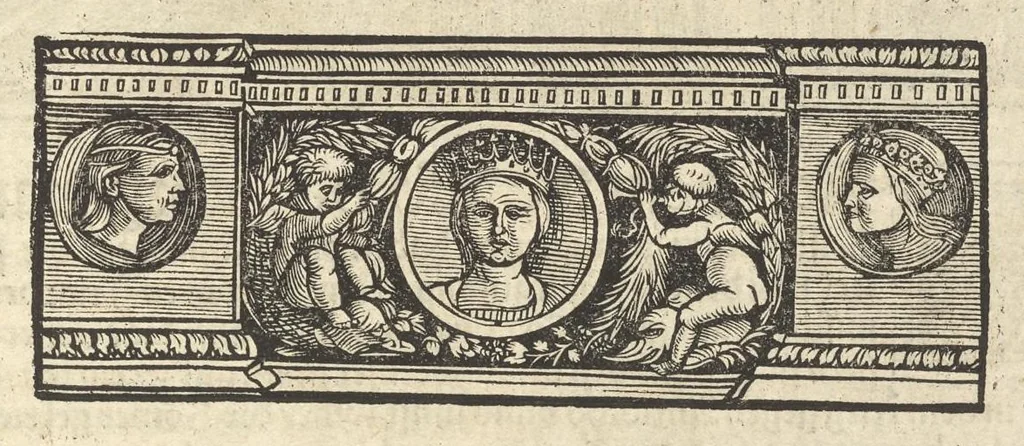 An illustration from Des hochberümptesten Geschicht Schreybers Justini warhafftige Hystorien, die er auss Trogo Pompeio gezoge[n] vn[d] inn vierzig vier Bücher aussgeteylt darinn er von vil Künigreychen der Welt wie die auff vnnd Abgang genom[m]en beschryben, 1531, leaf 206
