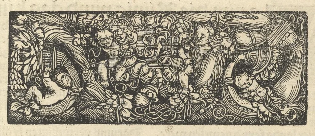 An illustration from Des hochberümptesten Geschicht Schreybers Justini warhafftige Hystorien, die er auss Trogo Pompeio gezoge[n] vn[d] inn vierzig vier Bücher aussgeteylt darinn er von vil Künigreychen der Welt wie die auff vnnd Abgang genom[m]en beschryben, 1531, leaf 224