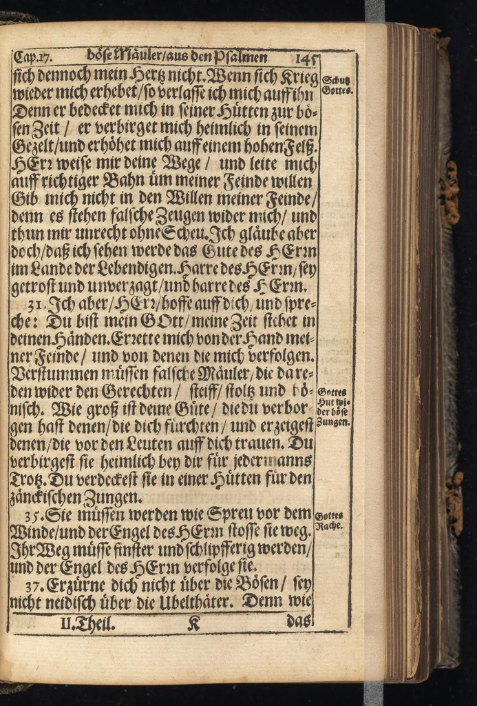 An illustration from Herrn Johann Arndts weyland General-Superintend. des löblichen Fürstenthums Lüneburg, Fünff Bücher vom wahren Christenthum : derer kurzer Inhalt vor jedem Buche zu finden, schon bey Lebzeiten sel. H. Johann Arndts, aus dessen wahren Original von denen Sternen in Lüneburg gedruckt, mit schönen zur Sache dienlichen Kupffern und deren Erklärung gezieret, wie auch mit hochnützlichen Registern vermehret, 1685, leaf 496