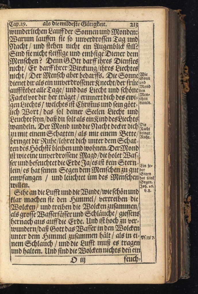 An illustration from Herrn Johann Arndts weyland General-Superintend. des löblichen Fürstenthums Lüneburg, Fünff Bücher vom wahren Christenthum : derer kurzer Inhalt vor jedem Buche zu finden, schon bey Lebzeiten sel. H. Johann Arndts, aus dessen wahren Original von denen Sternen in Lüneburg gedruckt, mit schönen zur Sache dienlichen Kupffern und deren Erklärung gezieret, wie auch mit hochnützlichen Registern vermehret, 1685, leaf 564