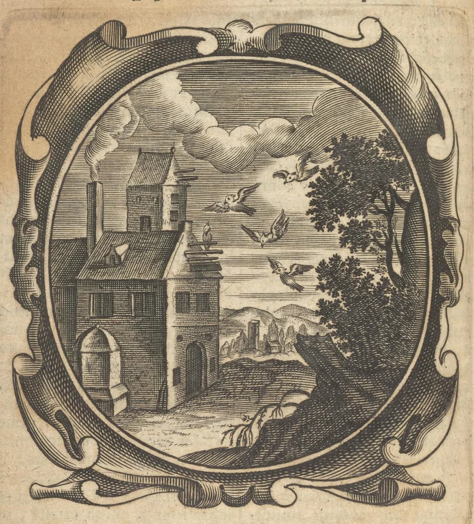 An illustration from Lux evangelica sub velum sacrorum emblematum recondita in anni dominicas selecta historia & morali doctrina variè adumbrata, 1655, leaf 311