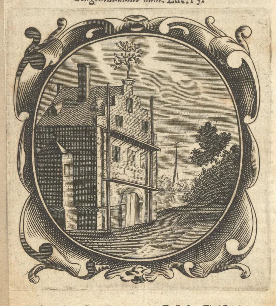 An illustration from Lux evangelica sub velum sacrorum emblematum recondita in anni dominicas selecta historia & morali doctrina variè adumbrata, 1655, leaf 541