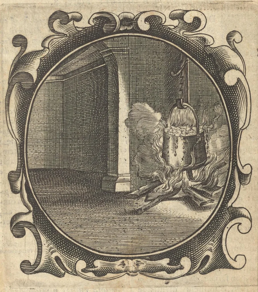 An illustration from Lux evangelica sub velum sacrorum emblematum recondita in anni dominicas selecta historia & morali doctrina variè adumbrata, 1655, leaf 588