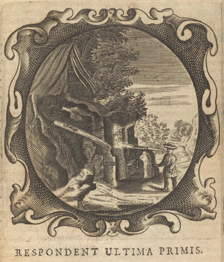 An illustration from Lux evangelica sub velum sacrorum emblematum recondita in anni dominicas selecta historia & morali doctrina variè adumbrata, 1655, leaf 60