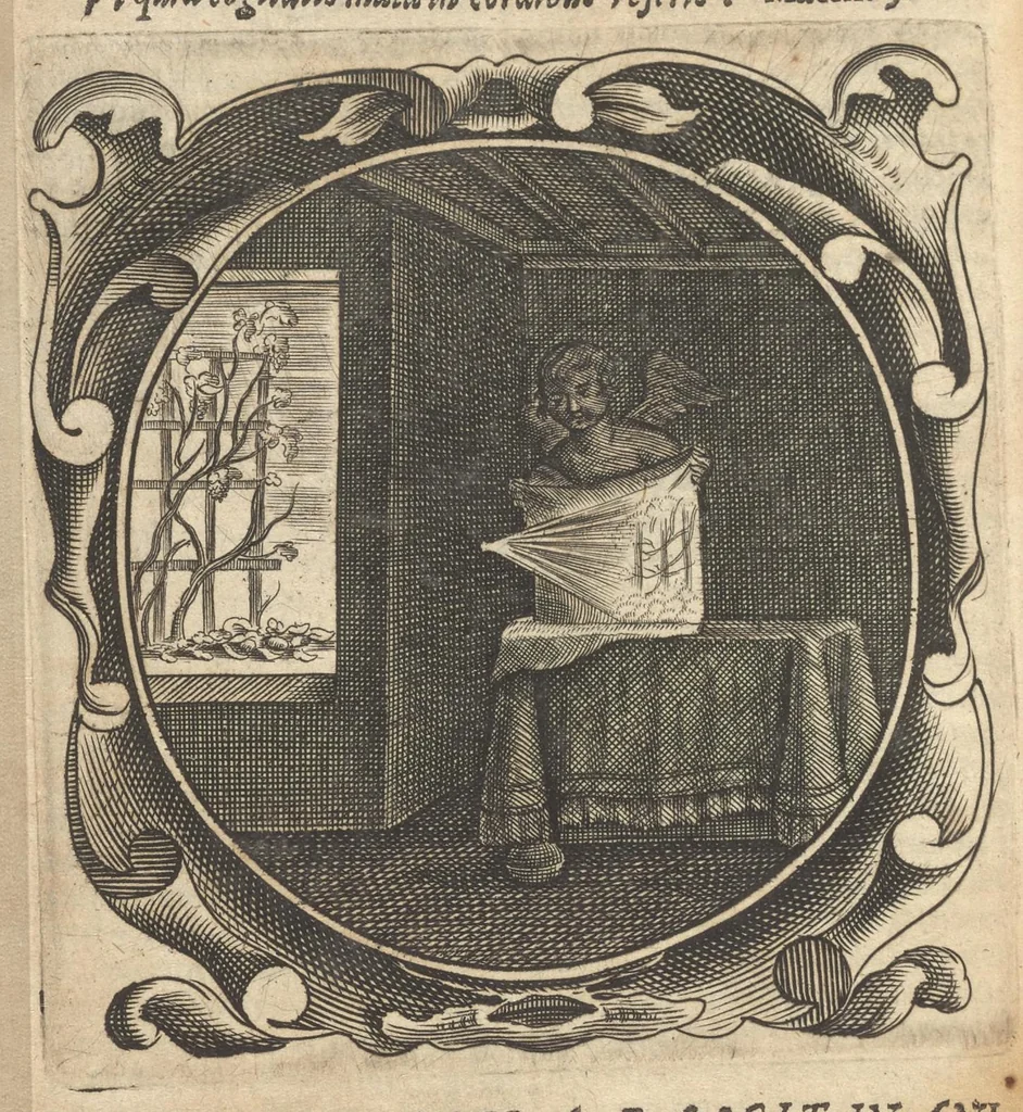An illustration from Lux evangelica sub velum sacrorum emblematum recondita in anni dominicas selecta historia & morali doctrina variè adumbrata, 1655, leaf 759