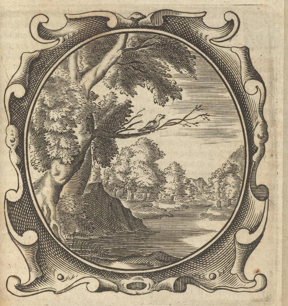 An illustration from Lux evangelica sub velum sacrorum emblematum recondita in anni dominicas selecta historia & morali doctrina variè adumbrata, 1655, leaf 76