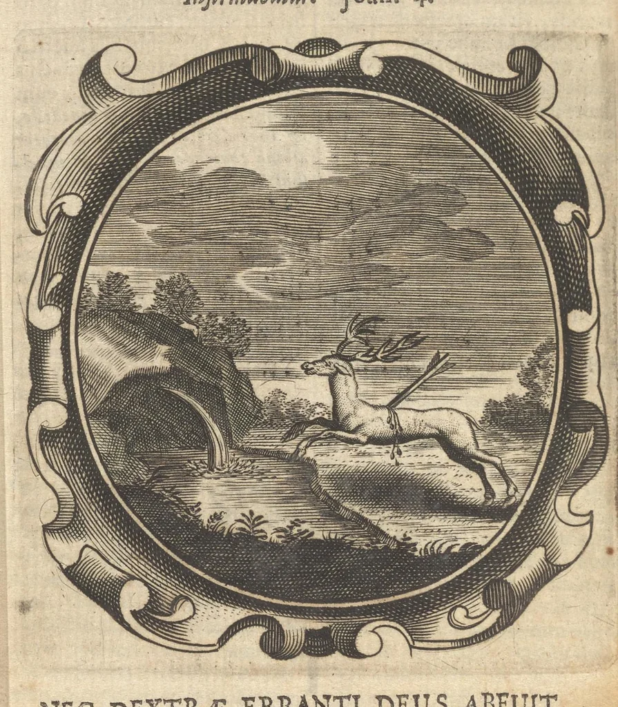 An illustration from Lux evangelica sub velum sacrorum emblematum recondita in anni dominicas selecta historia & morali doctrina variè adumbrata, 1655, leaf 793
