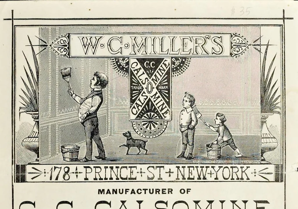 An illustration from W.C. Miller's C. C. Calsomine, 1890, leaf 0