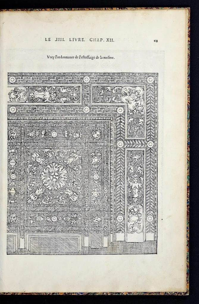 An illustration from Reigles generales de l'architecture, sur les cincq manieres d'edifices : ascauoir, thuscane, doricq̄, ioniq̄, corinthe, & cōposite, auec les exemples danticquitez, selon la doctrine de Vitruue, 1542, leaf 138