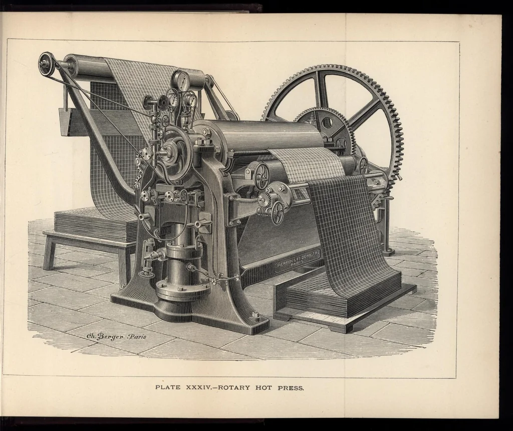 An illustration from Dyeing : comprising the dyeing and bleaching of wool, silk, cotton, flax, hemp, china grass, &c., 1888, leaf 306