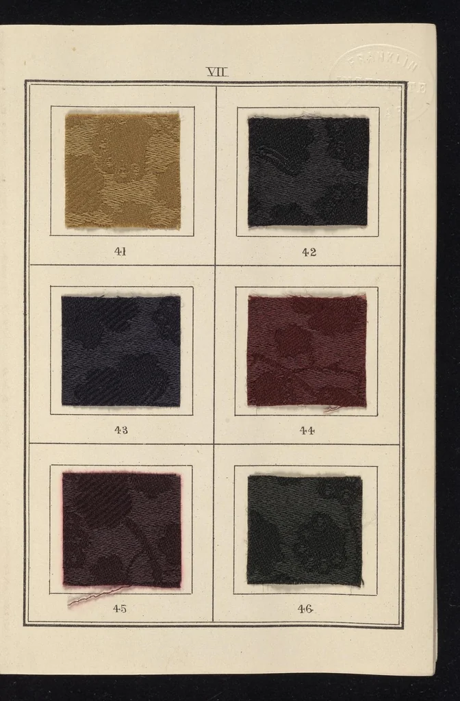 An illustration from Dyeing : comprising the dyeing and bleaching of wool, silk, cotton, flax, hemp, china grass, &c., 1888, leaf 14