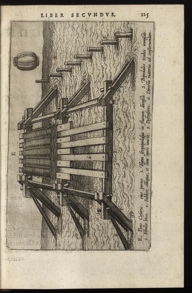 An illustration from Ivsti LipsI Poliorcetic[o]n, sive, De machinis, tormentis, telis, libri qvinqve : ad historiarum lucem, 1596, leaf 146