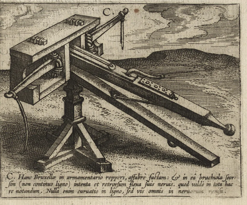 An illustration from Ivsti LipsI Poliorcetic[o]n, sive, De machinis, tormentis, telis, libri qvinqve : ad historiarum lucem, 1596, leaf 170