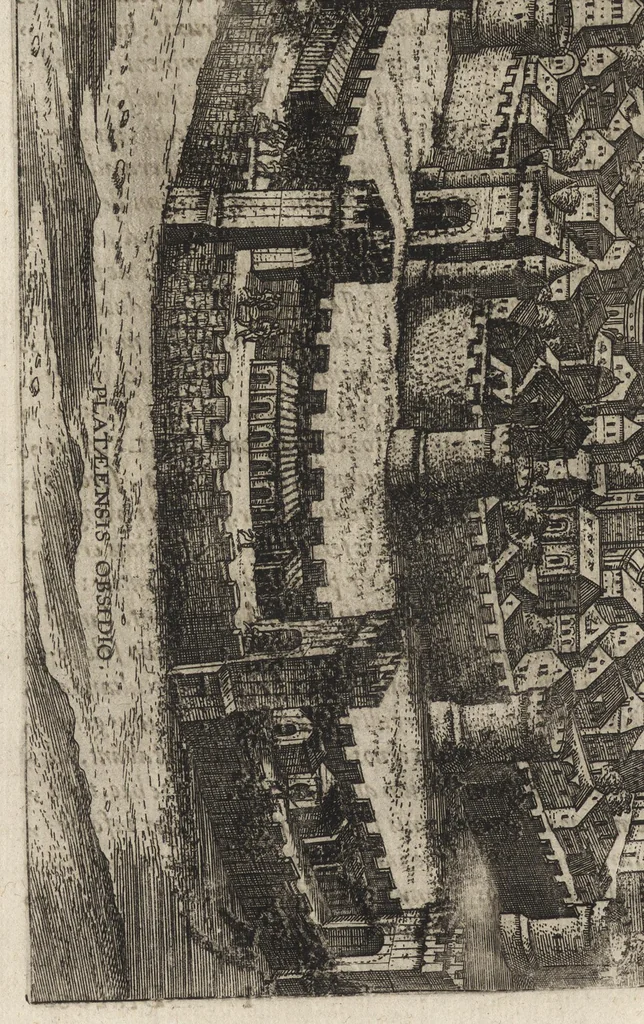 An illustration from Ivsti LipsI Poliorcetic[o]n, sive, De machinis, tormentis, telis, libri qvinqve : ad historiarum lucem, 1596, leaf 87