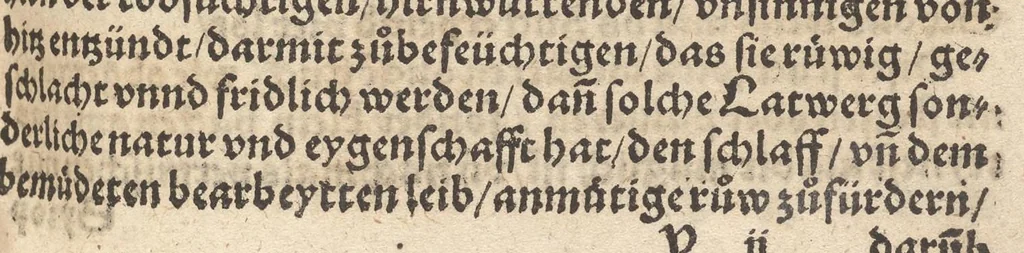 An illustration from Der erste [-ander] Theyl der kleynen teütschen Apoteck, Confect oder Latwergen Büchlins : darin[n] begriffen warhafftige, künstliche, gerechte Vnderweysung vn[nd] Anzeygung aller Latwergen, Confect, Conseruen, Einbeytzungen vnnd Einmachungen von macherley Früchten, Blůmen, Kreüttern vn[nd] Wurtzeln, sampt andern künstlichen vnd anmütigen Stucken, wie solche inn den Apotecken gemacht vnd inn grossem Werdt gehalten vnd verkaufft werden ... auch nützliche Erklärung der Natur, Krafft vnnd Würckung diser Stuck, warzů ein jedes nutzlich gebraucht werden mög zeitlichs Leben zůerhalten vnd schwäre Kranckheyt zůuertreiben, 1559, leaf 422