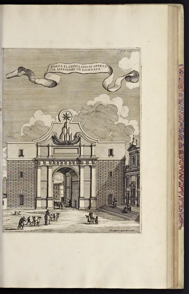 An illustration from Numismata pontificum Romanorum quae a tempore Martini V. usque ad annum M. DC. XCIX vel authoritate publica, vel privato genio in lucem prodiere, 1699, leaf 244