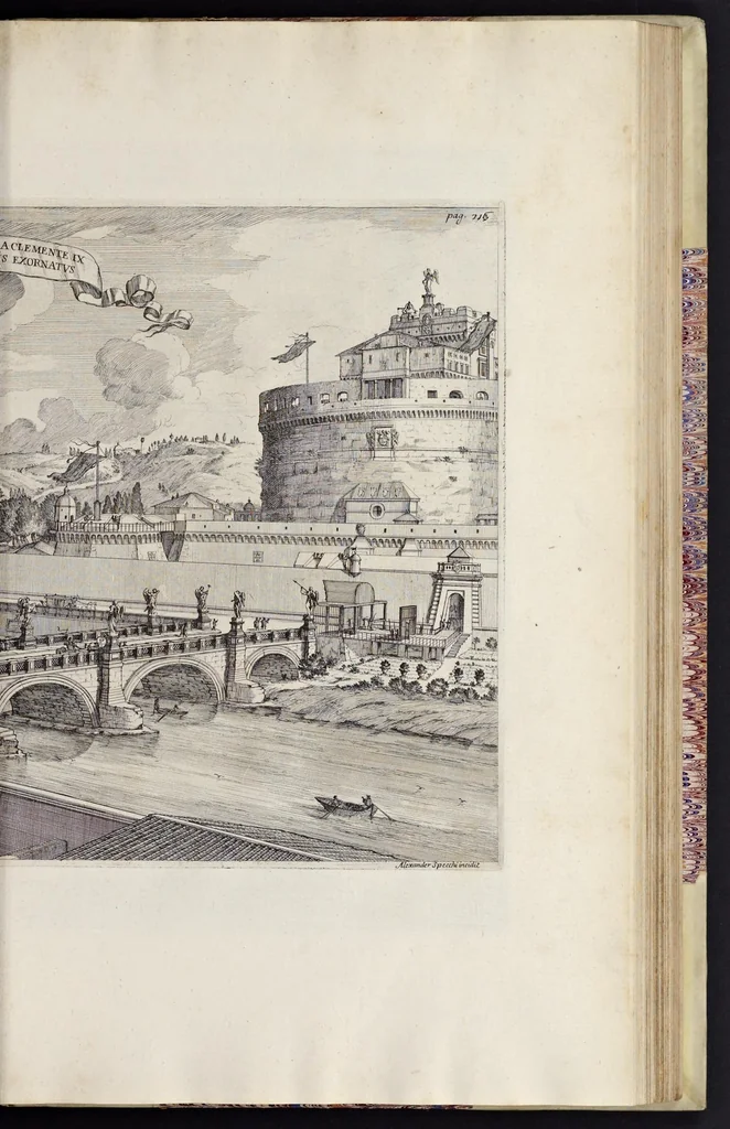 An illustration from Numismata pontificum Romanorum quae a tempore Martini V. usque ad annum M. DC. XCIX vel authoritate publica, vel privato genio in lucem prodiere, 1699, leaf 324