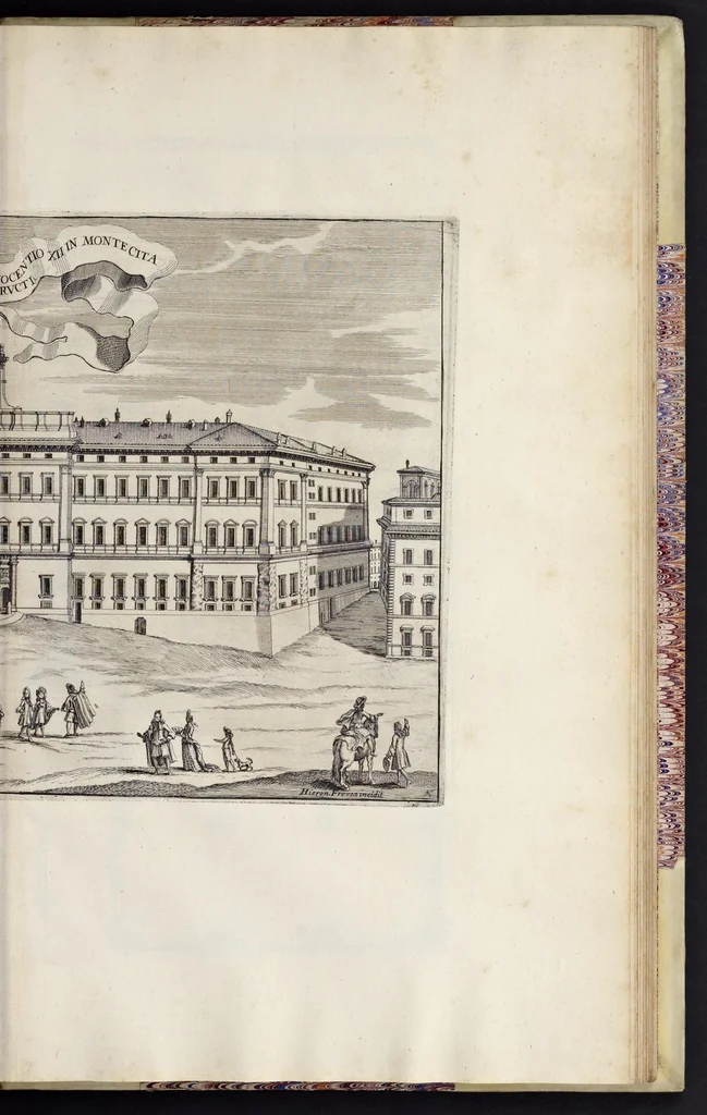 An illustration from Numismata pontificum Romanorum quae a tempore Martini V. usque ad annum M. DC. XCIX vel authoritate publica, vel privato genio in lucem prodiere, 1699, leaf 476