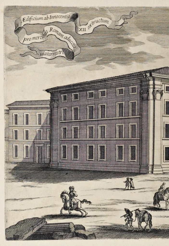 An illustration from Numismata pontificum Romanorum quae a tempore Martini V. usque ad annum M. DC. XCIX vel authoritate publica, vel privato genio in lucem prodiere, 1699, leaf 485
