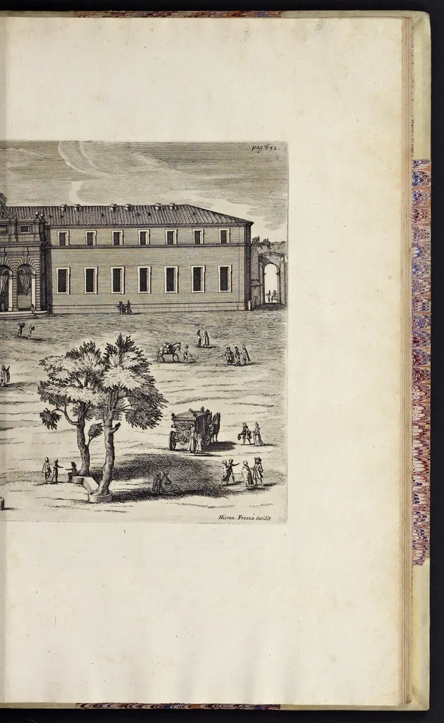 An illustration from Numismata pontificum Romanorum quae a tempore Martini V. usque ad annum M. DC. XCIX vel authoritate publica, vel privato genio in lucem prodiere, 1699, leaf 494