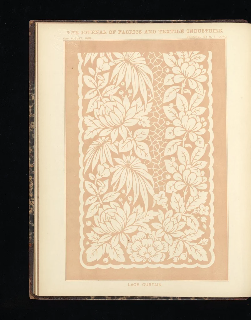 An illustration from Journal of fabrics and textile industries, 1882, leaf 37