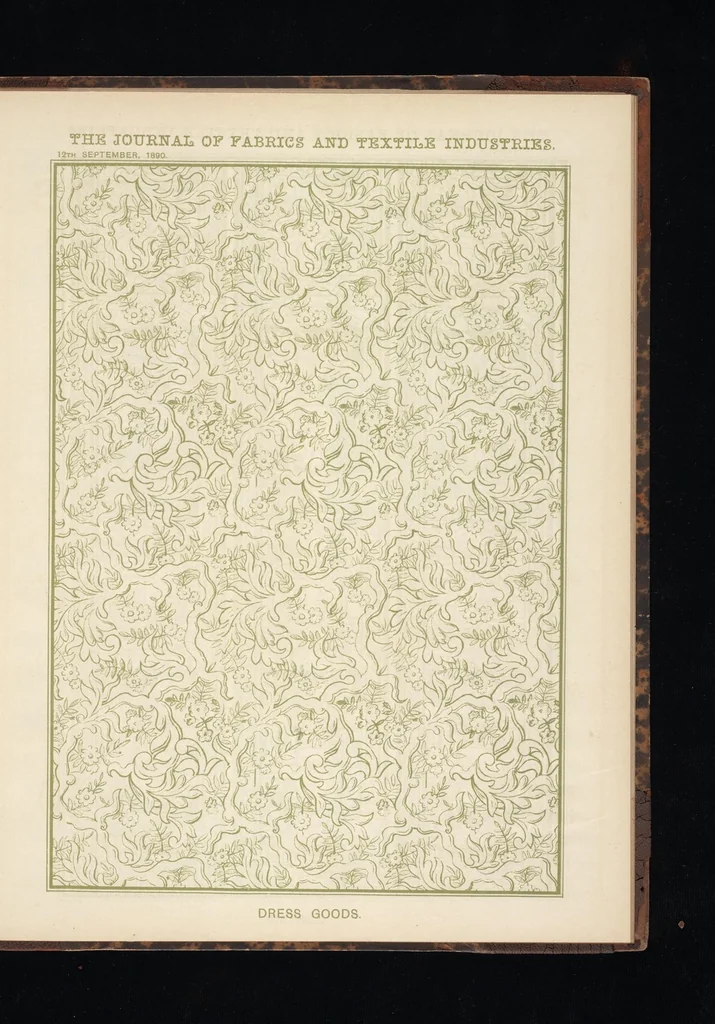 An illustration from Journal of fabrics and textile industries, 1882, leaf 48
