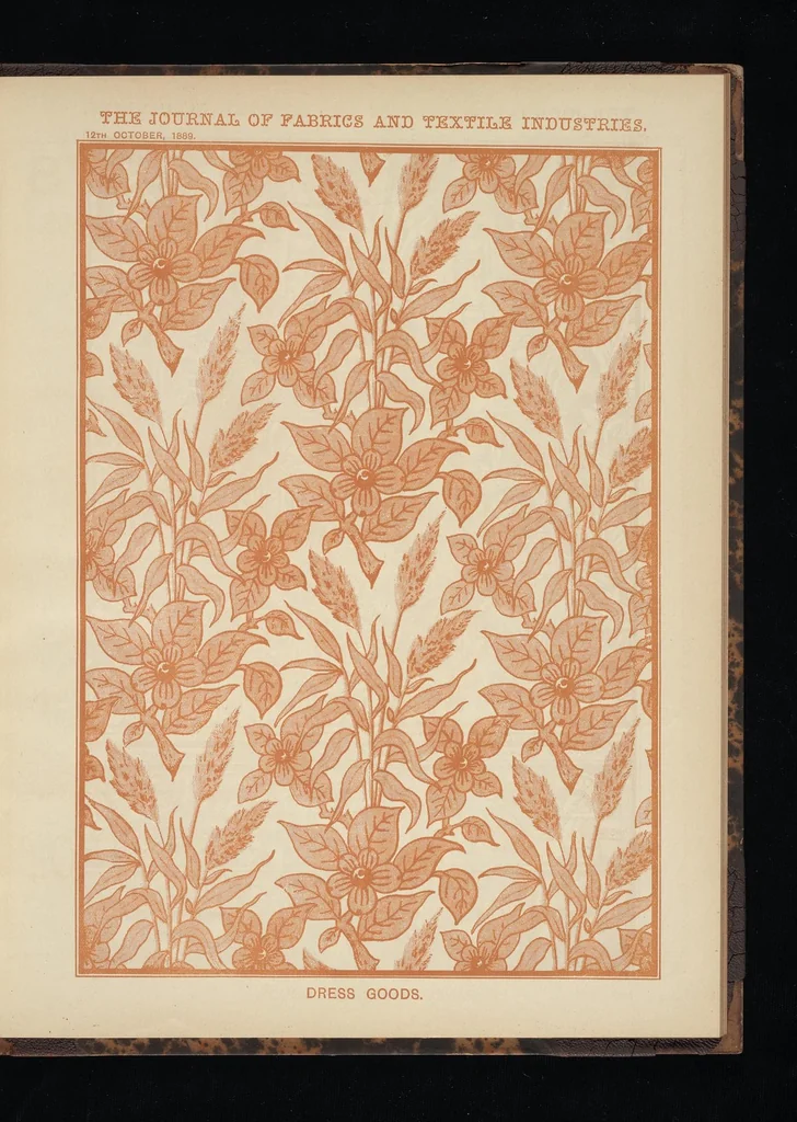 An illustration from Journal of fabrics and textile industries, 1882, leaf 50