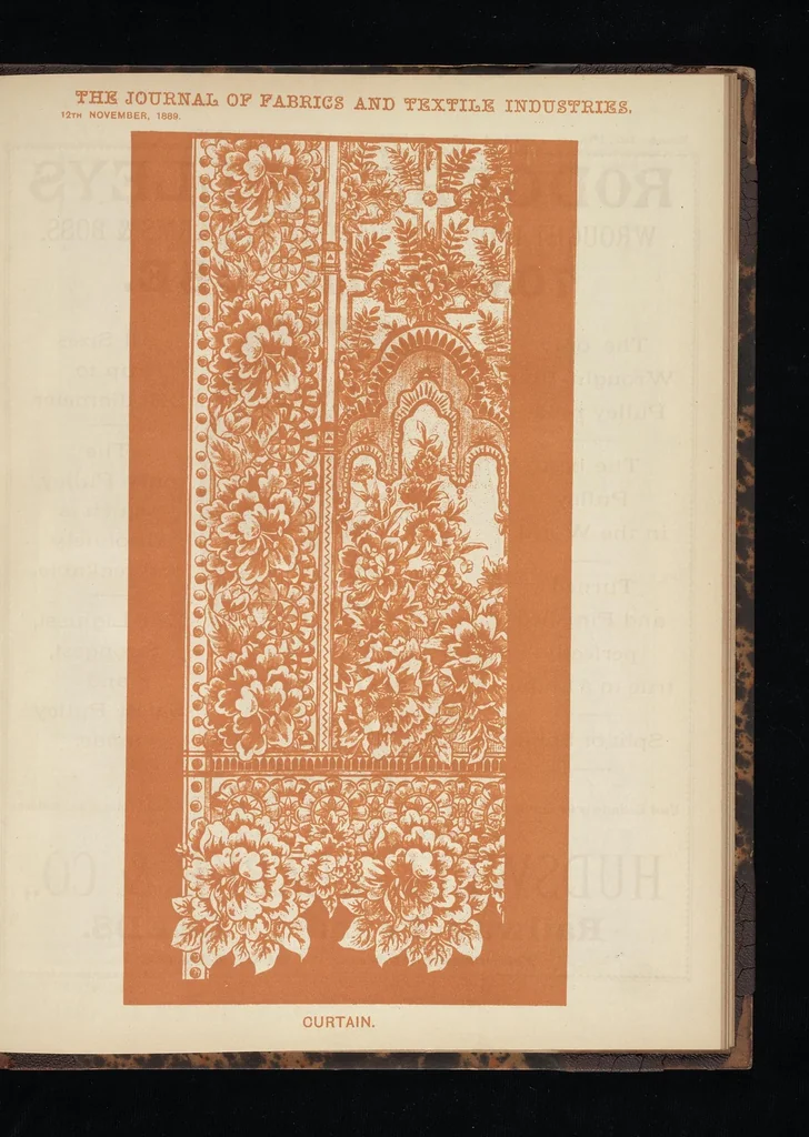 An illustration from Journal of fabrics and textile industries, 1882, leaf 64