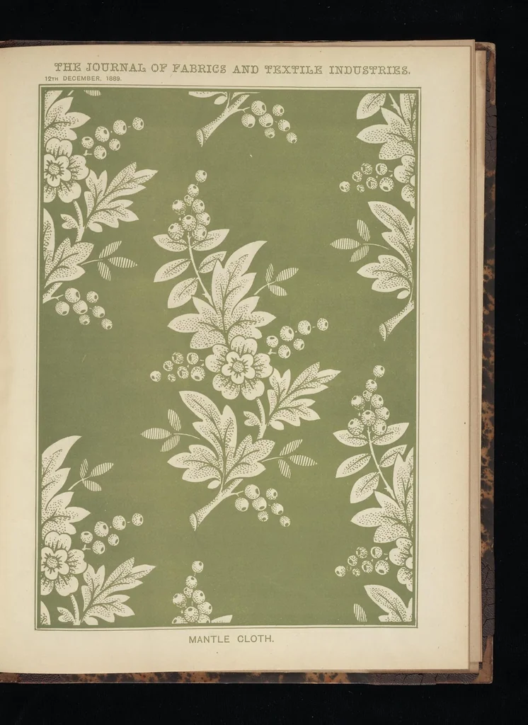 An illustration from Journal of fabrics and textile industries, 1882, leaf 84