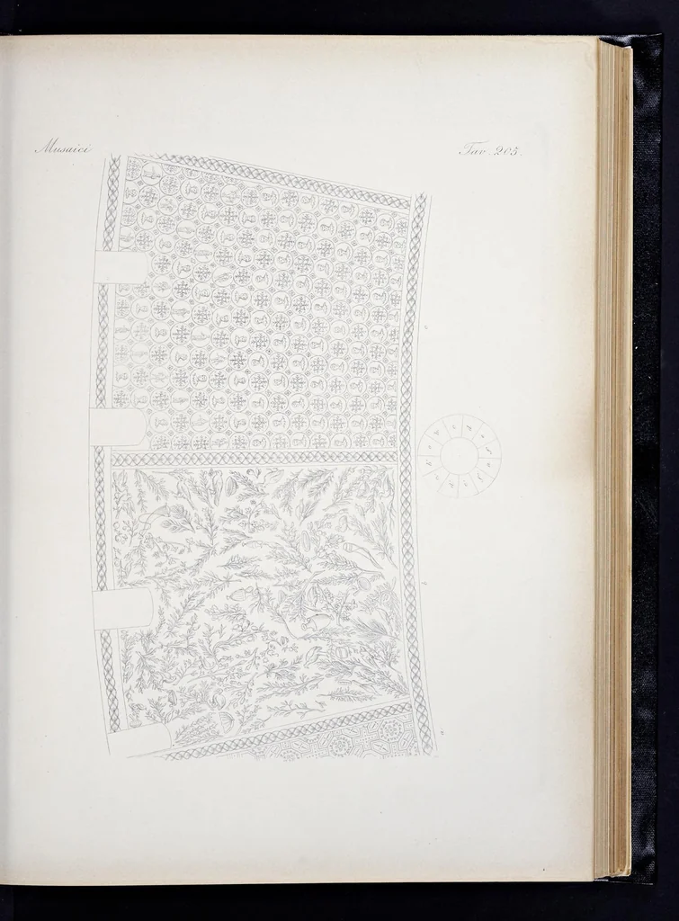 An illustration from Storia della arte cristiana nei primi otto secoli della chiesa, 1872, leaf 136