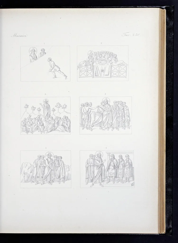 An illustration from Storia della arte cristiana nei primi otto secoli della chiesa, 1872, leaf 226