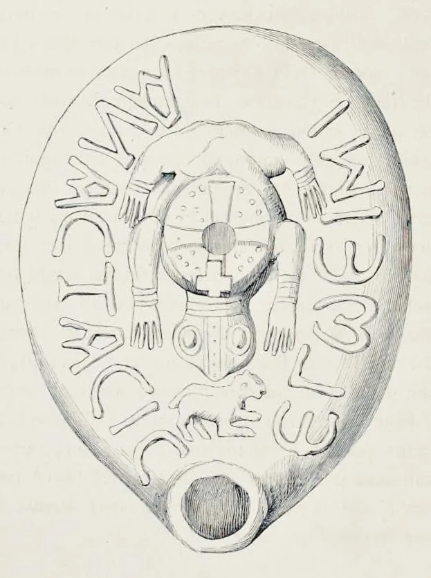 An illustration from Storia della arte cristiana nei primi otto secoli della chiesa, 1872, leaf 425