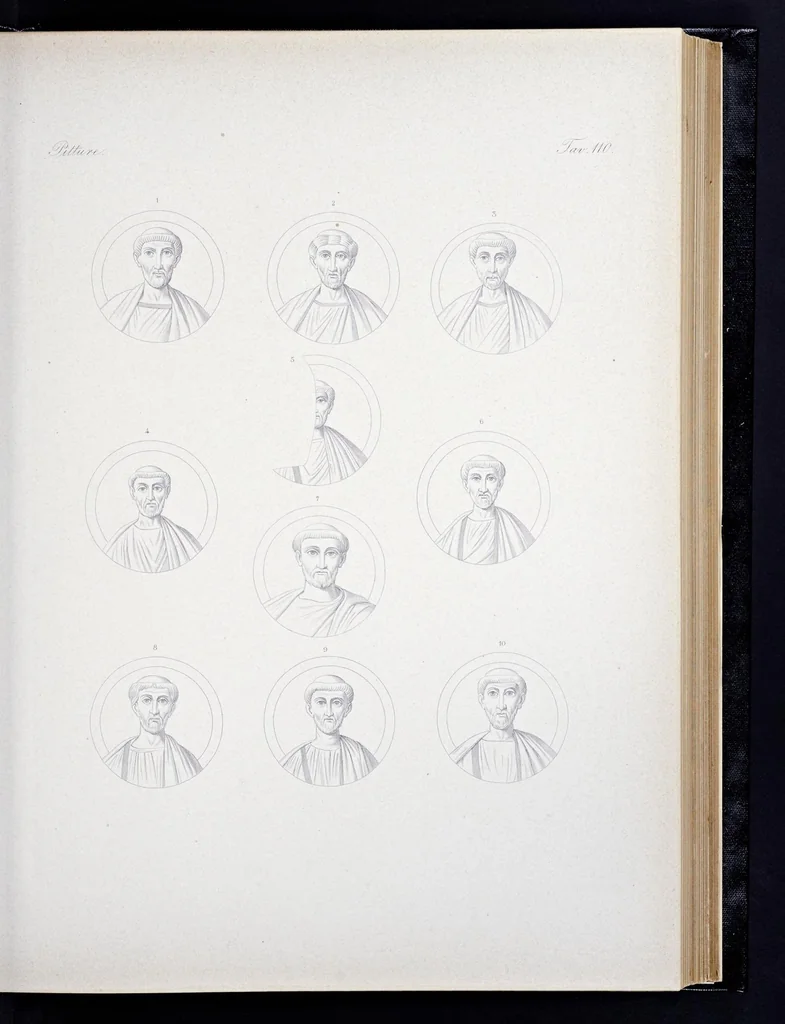 An illustration from Storia della arte cristiana nei primi otto secoli della chiesa, 1872, leaf 218