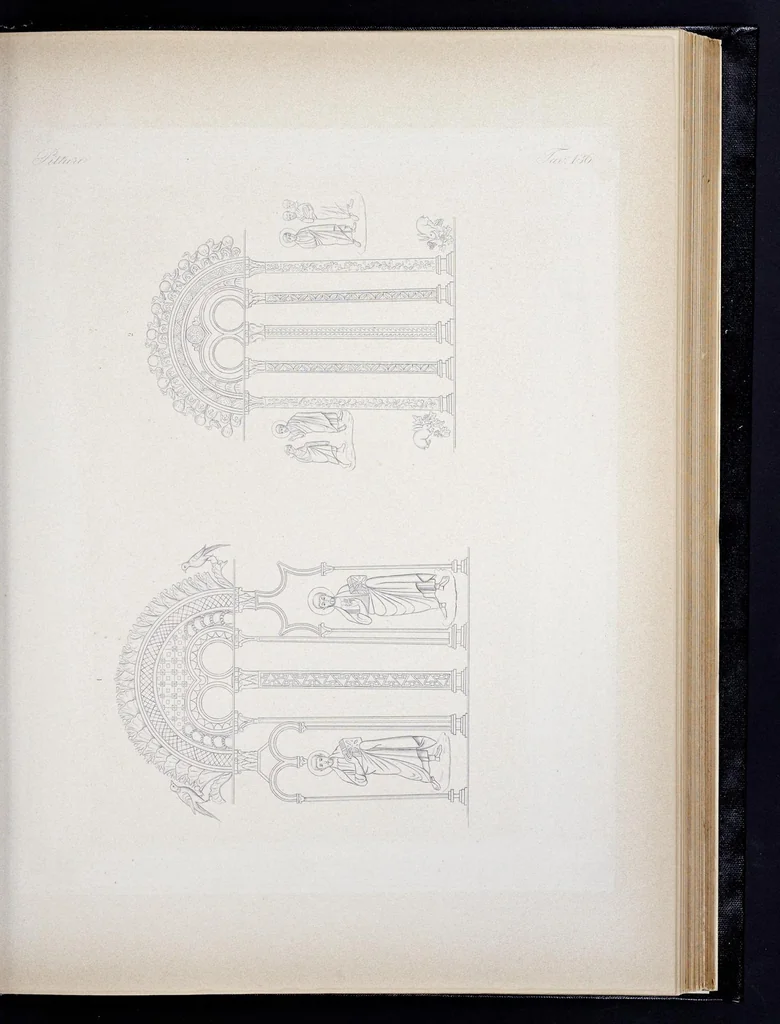 An illustration from Storia della arte cristiana nei primi otto secoli della chiesa, 1872, leaf 270