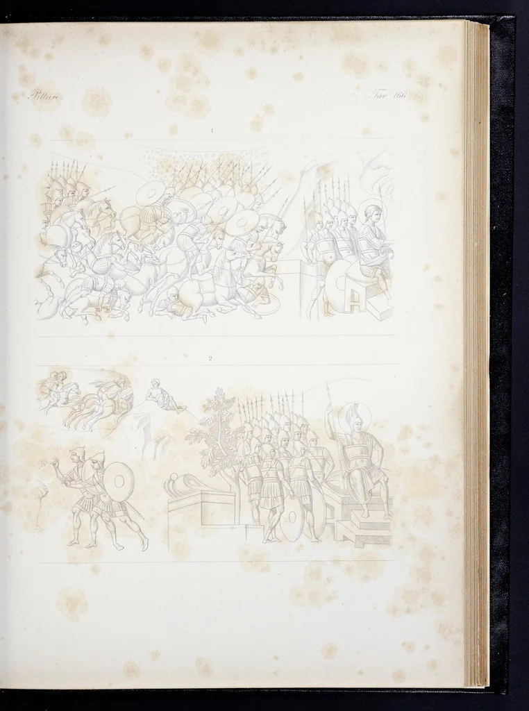 An illustration from Storia della arte cristiana nei primi otto secoli della chiesa, 1872, leaf 330