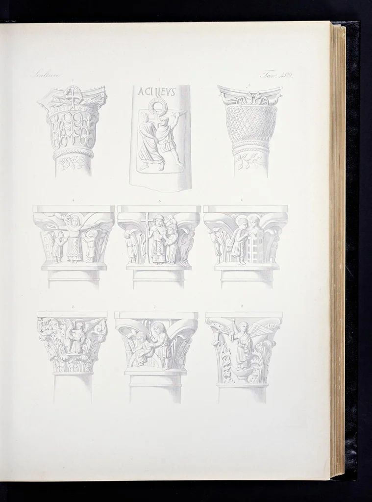 An illustration from Storia della arte cristiana nei primi otto secoli della chiesa, 1872, leaf 202