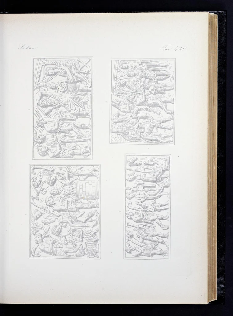 An illustration from Storia della arte cristiana nei primi otto secoli della chiesa, 1872, leaf 224