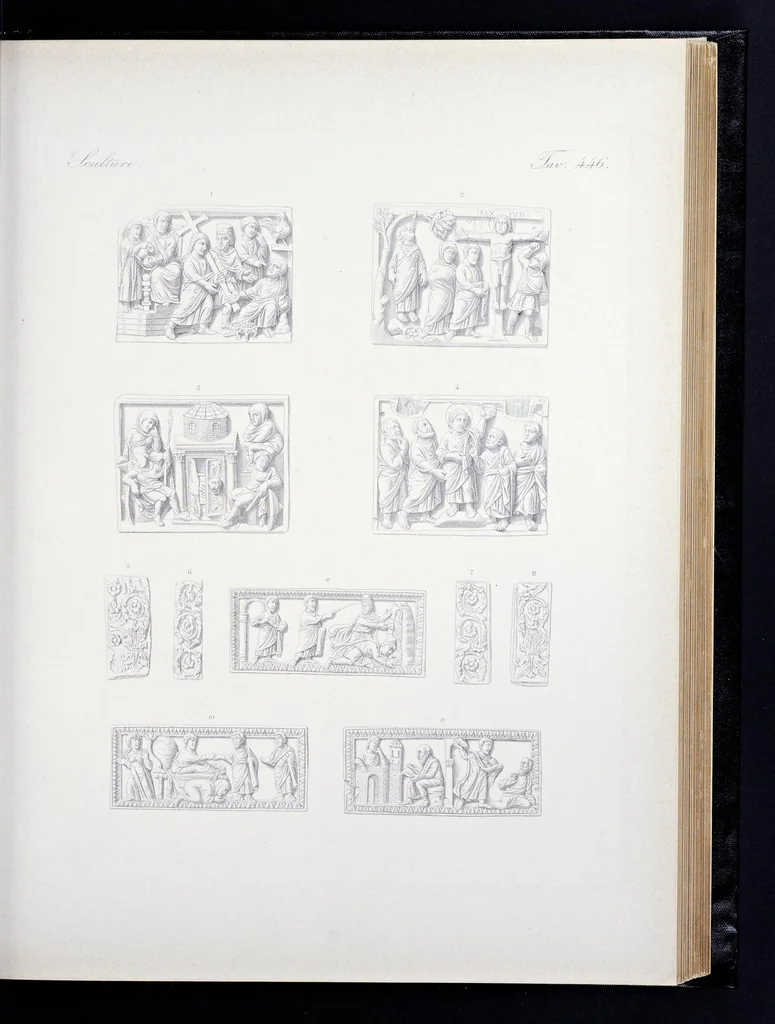 An illustration from Storia della arte cristiana nei primi otto secoli della chiesa, 1872, leaf 276