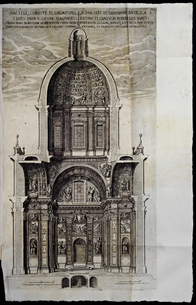 An illustration from Basilicae s. Mariae Maioris de Vrbe a Liberio Papa I. usque ad Pavlvm V. Pont. Max., lib. XII, 1621, leaf 220