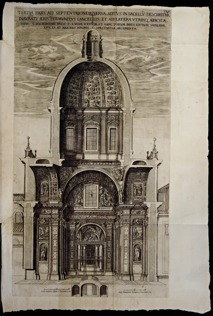 An illustration from Basilicae s. Mariae Maioris de Vrbe a Liberio Papa I. usque ad Pavlvm V. Pont. Max., lib. XII, 1621, leaf 224