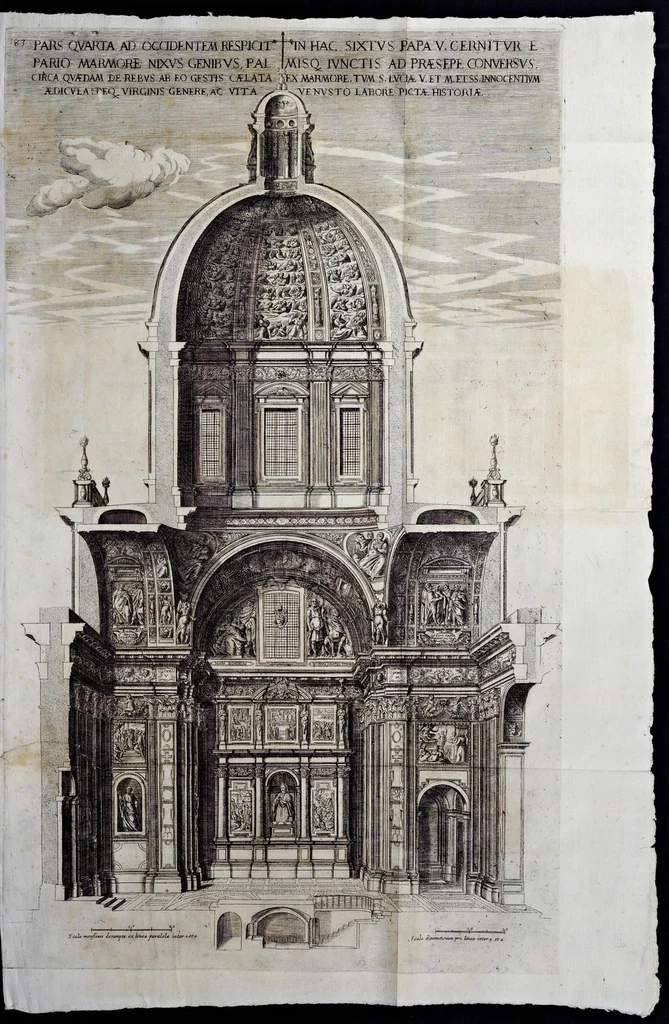 An illustration from Basilicae s. Mariae Maioris de Vrbe a Liberio Papa I. usque ad Pavlvm V. Pont. Max., lib. XII, 1621, leaf 236