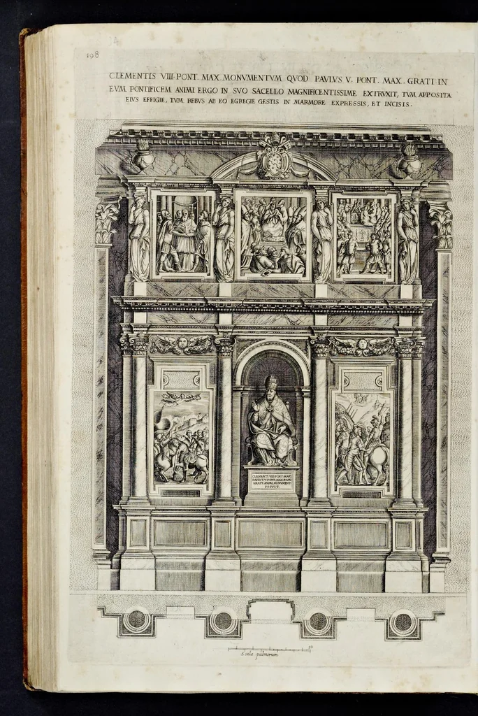 An illustration from Basilicae s. Mariae Maioris de Vrbe a Liberio Papa I. usque ad Pavlvm V. Pont. Max., lib. XII, 1621, leaf 257