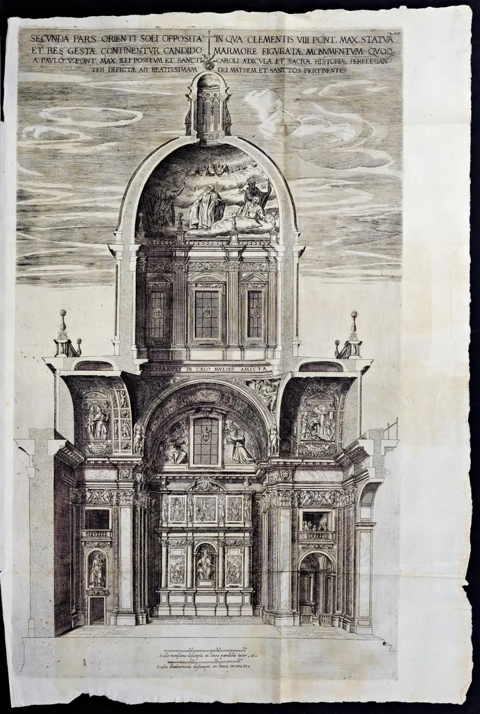 An illustration from Basilicae s. Mariae Maioris de Vrbe a Liberio Papa I. usque ad Pavlvm V. Pont. Max., lib. XII, 1621, leaf 260