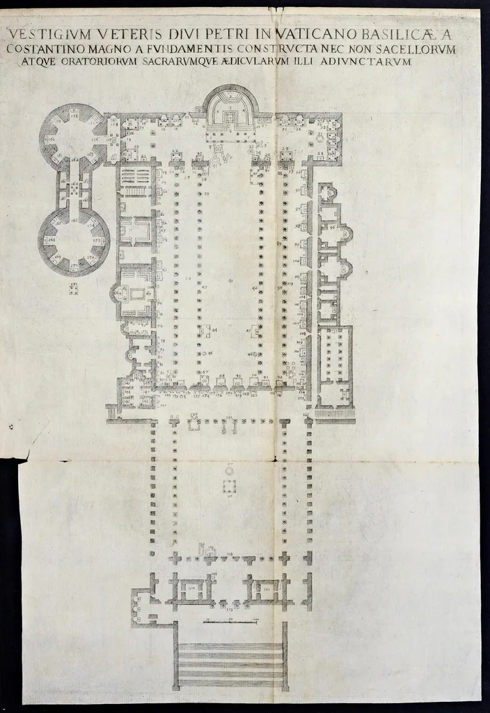 An illustration from Basilicae s. Mariae Maioris de Vrbe a Liberio Papa I. usque ad Pavlvm V. Pont. Max., lib. XII, 1621, leaf 326
