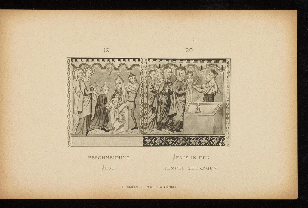 An illustration from Geschichte der Kirche St. Georg bei Räzüns und ihre Wandgemälde, 1880, leaf 44