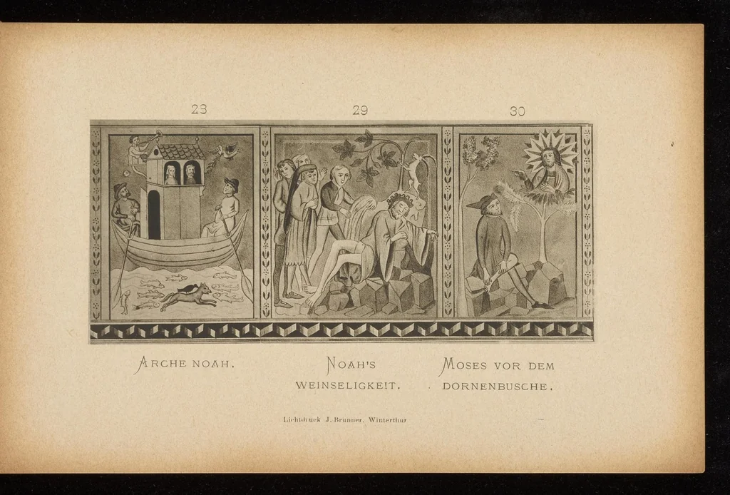 An illustration from Geschichte der Kirche St. Georg bei Räzüns und ihre Wandgemälde, 1880, leaf 52