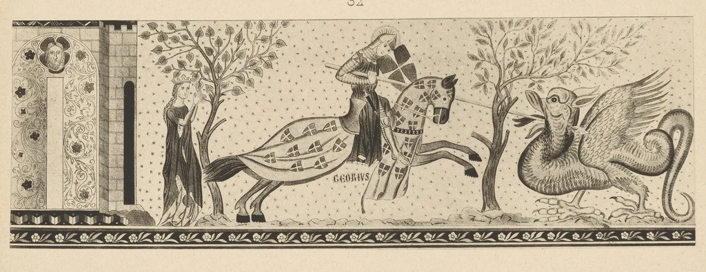 An illustration from Geschichte der Kirche St. Georg bei Räzüns und ihre Wandgemälde, 1880, leaf 56