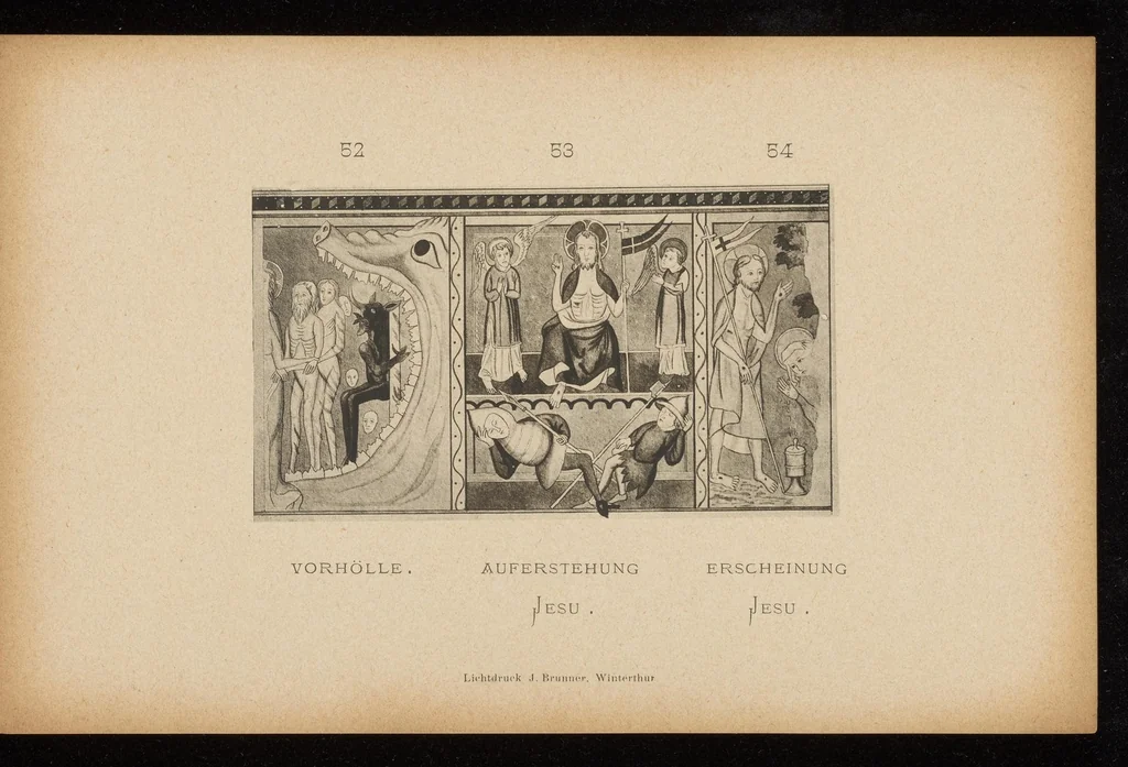 An illustration from Geschichte der Kirche St. Georg bei Räzüns und ihre Wandgemälde, 1880, leaf 82